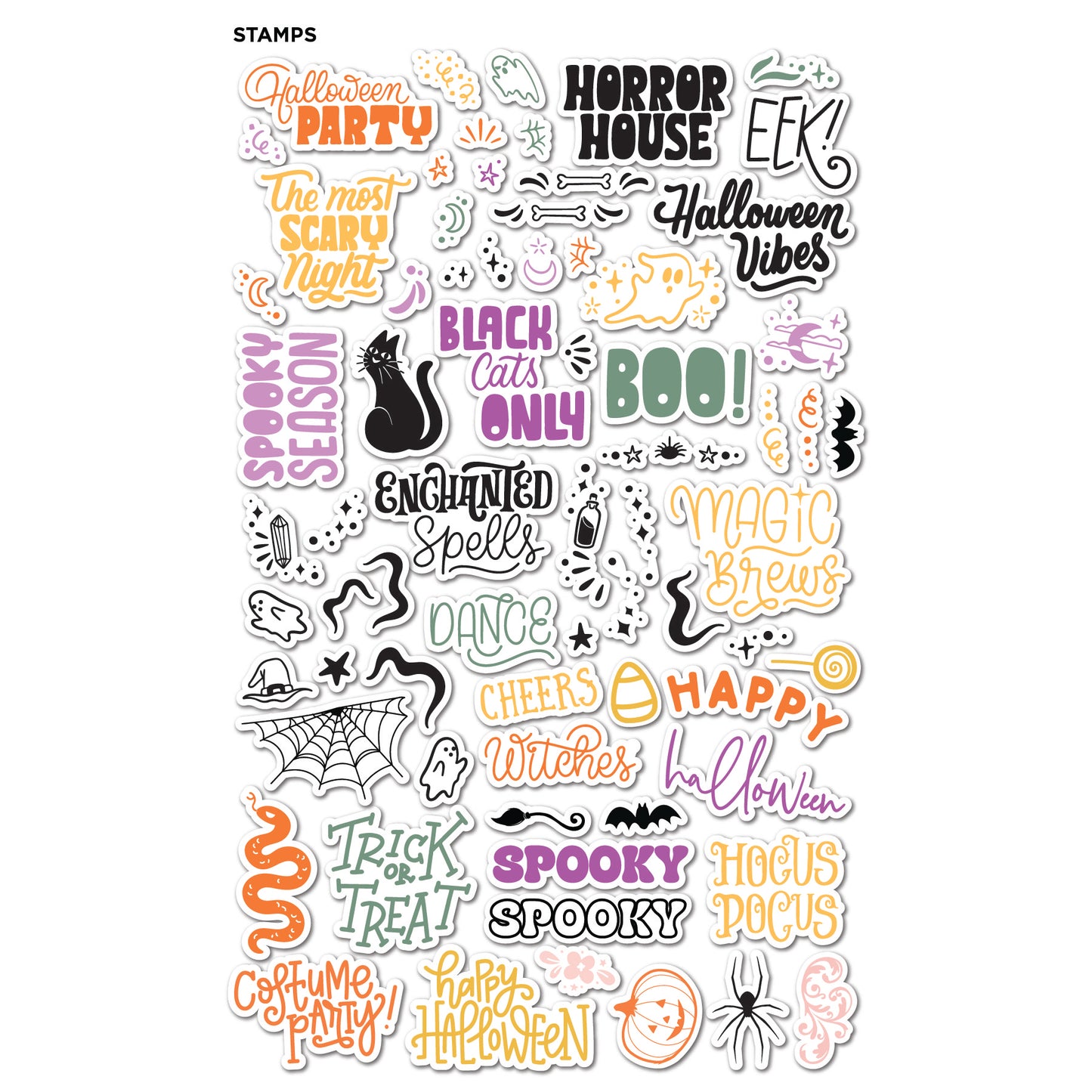 DP Large Sentiments Stamp Kit Falloween
