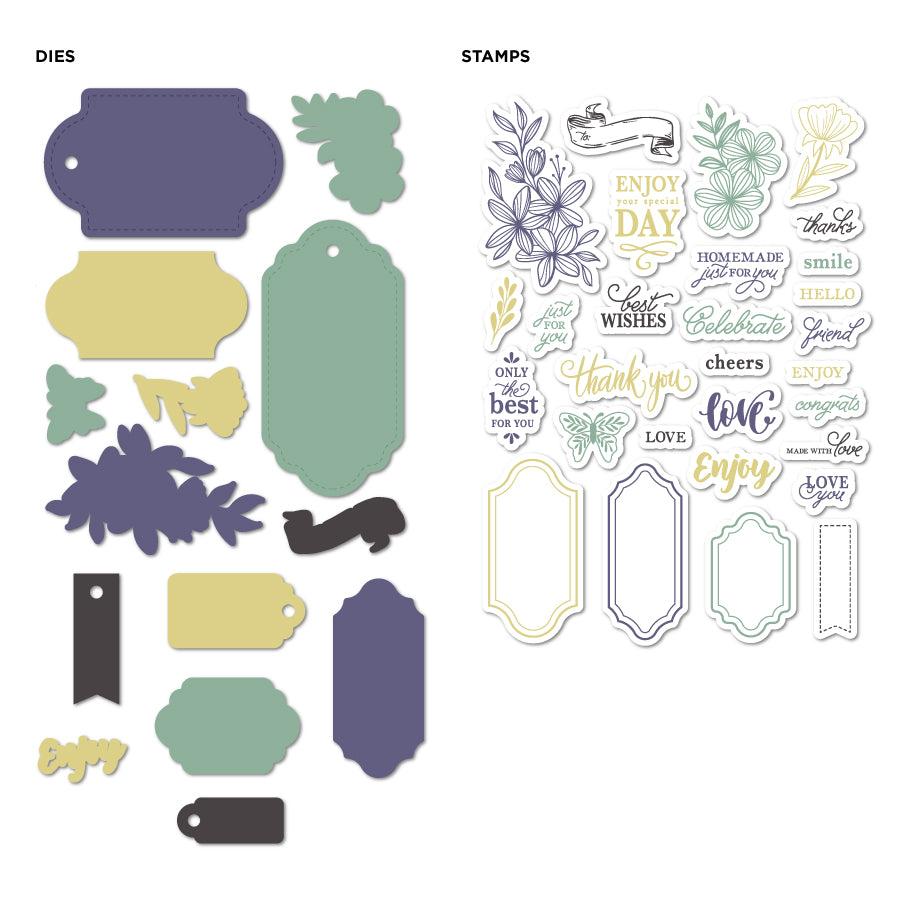 DP STAMP&DIE TAG KIT JUST FOR YOU