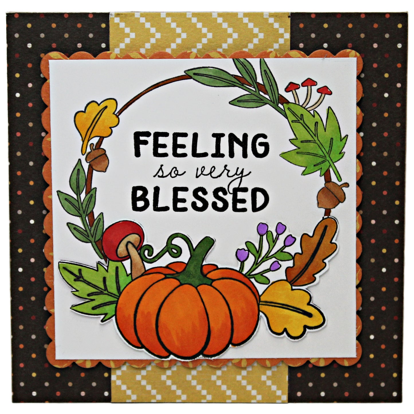 DP Stencils Stamps Harvest Wreath