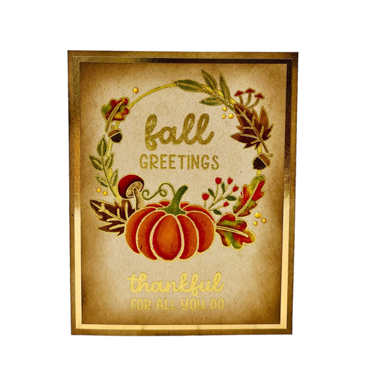 DP Stencils Stamps Harvest Wreath