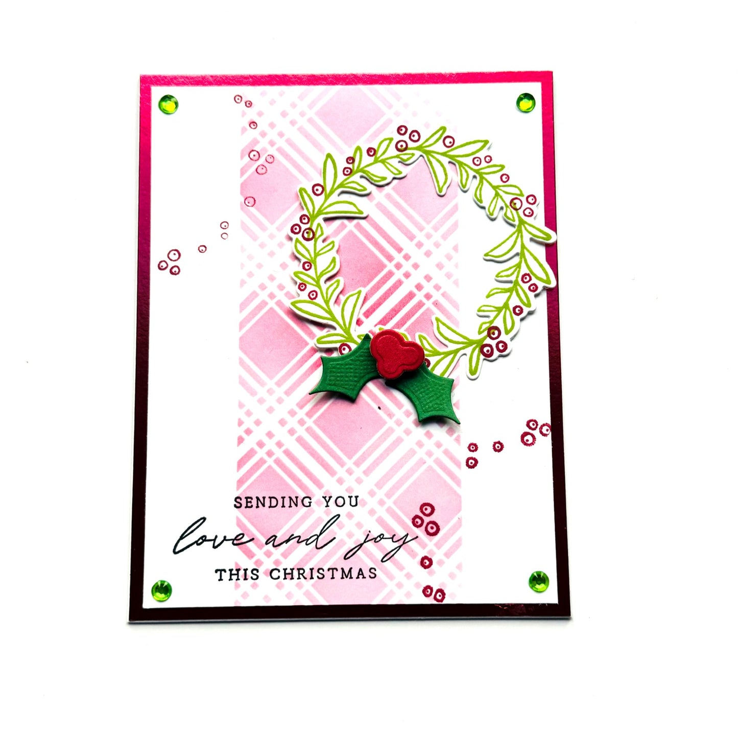 DP Stamp Die Stencil Kit JOY Wreath