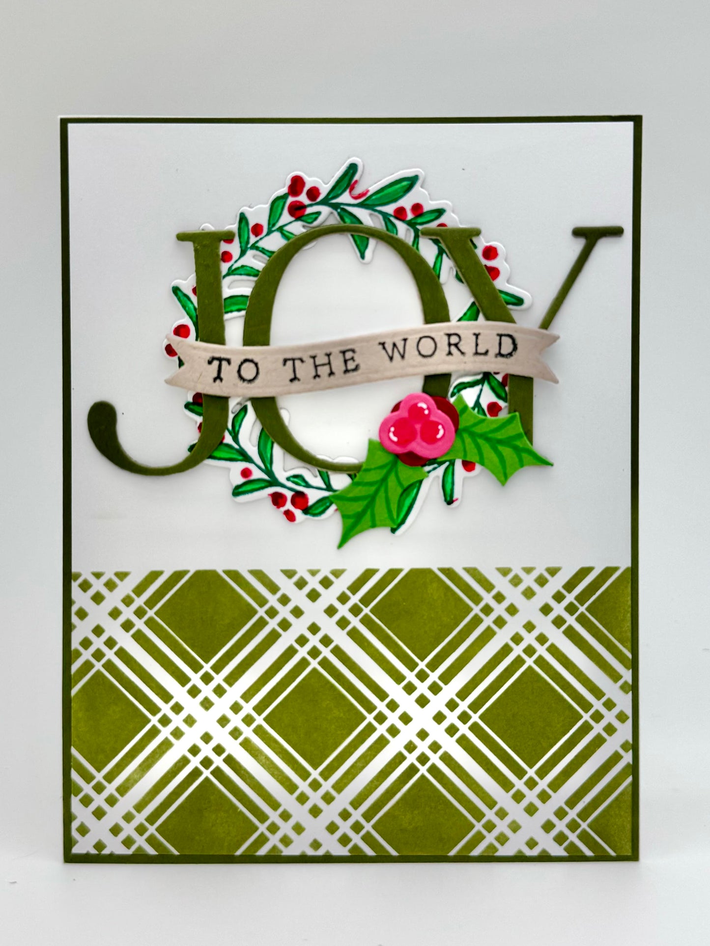 DP Stamp Die Stencil Kit JOY Wreath