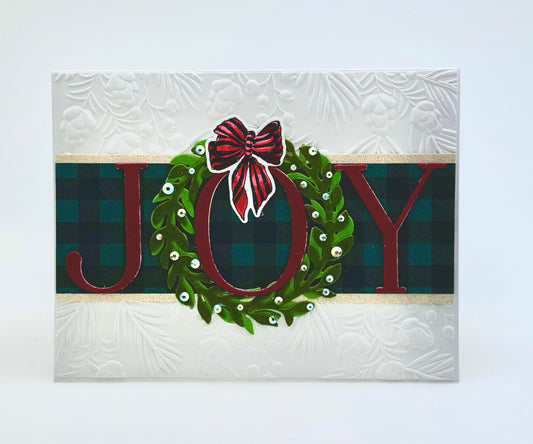 DP Stamp Die Stencil Kit JOY Wreath