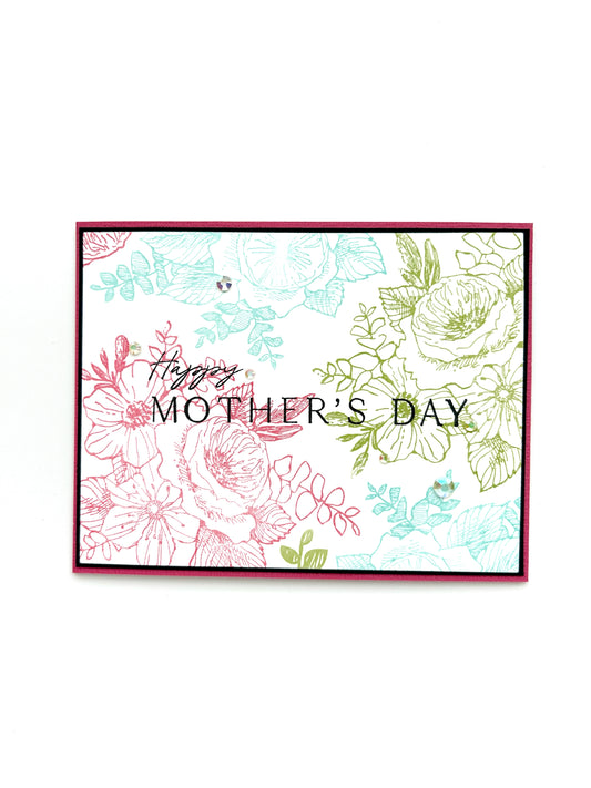 DP Die Stamp Mother's Blooms
