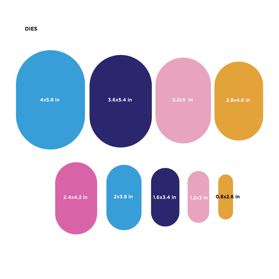 DP NESTING DIES KIT OBLONG