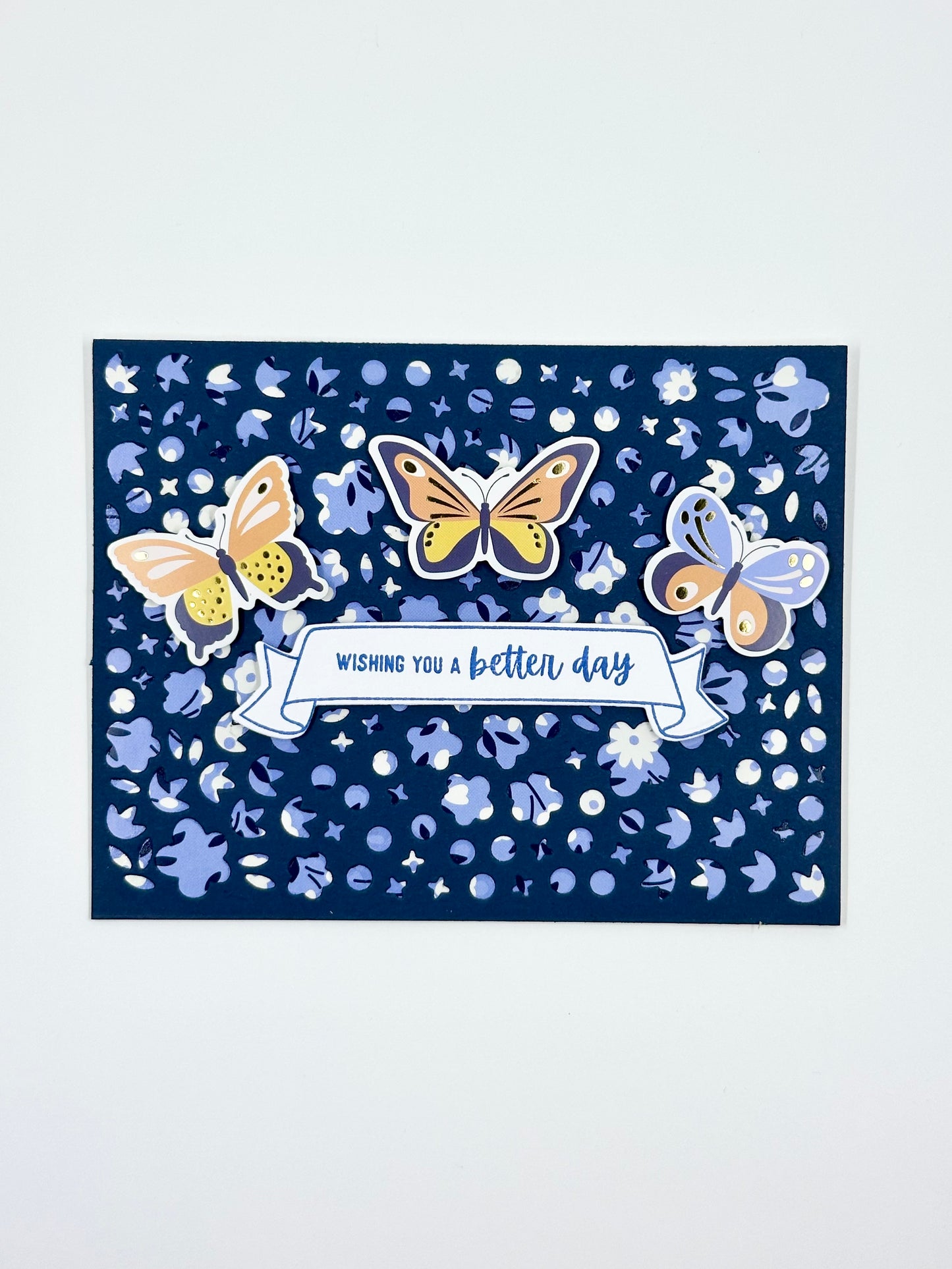 DP Background dies FLOWER BUTTERFLY STARS
