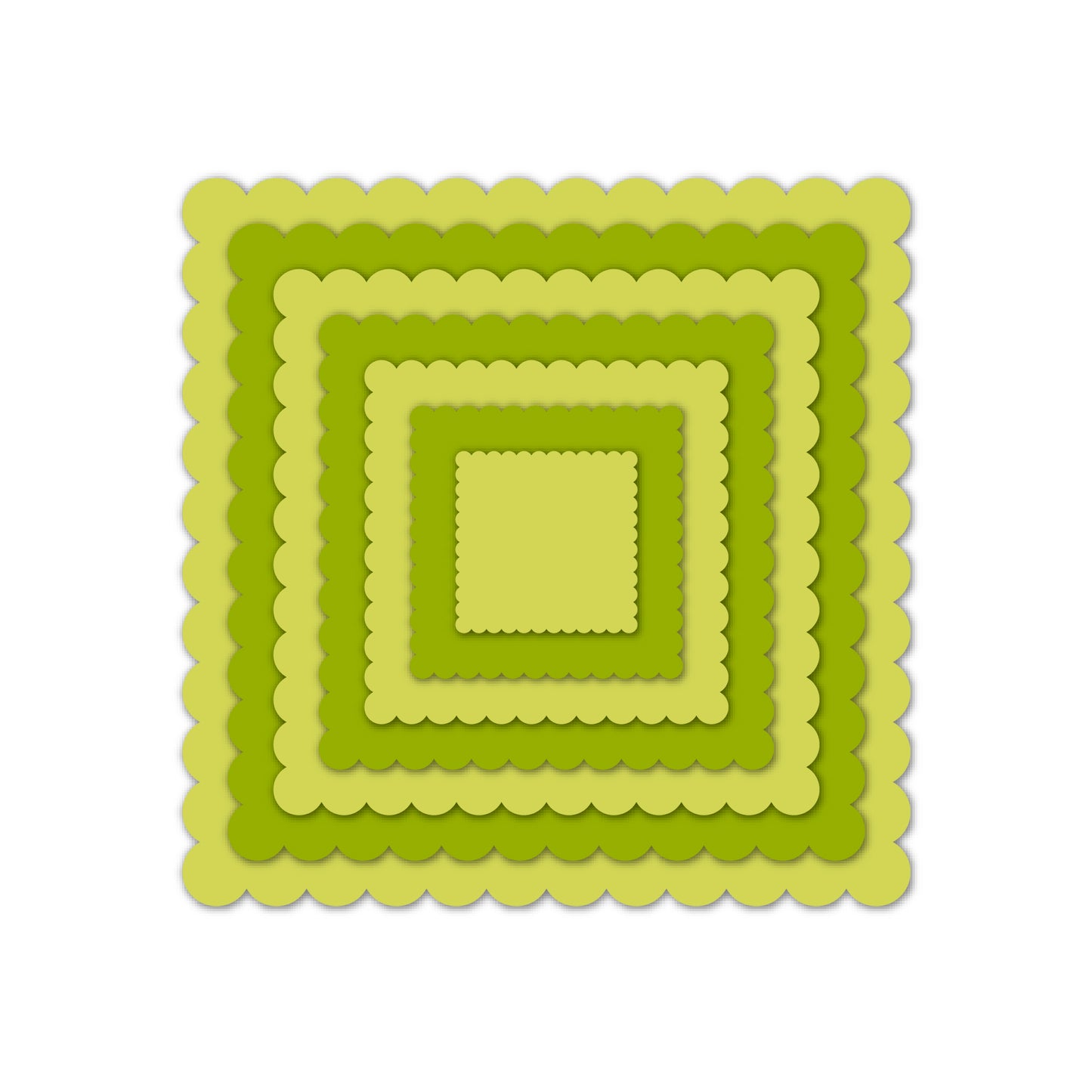 Scalloped Square Nesting Dies NEW