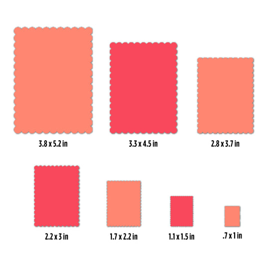 Scalloped Rectangle Nesting Dies NEW