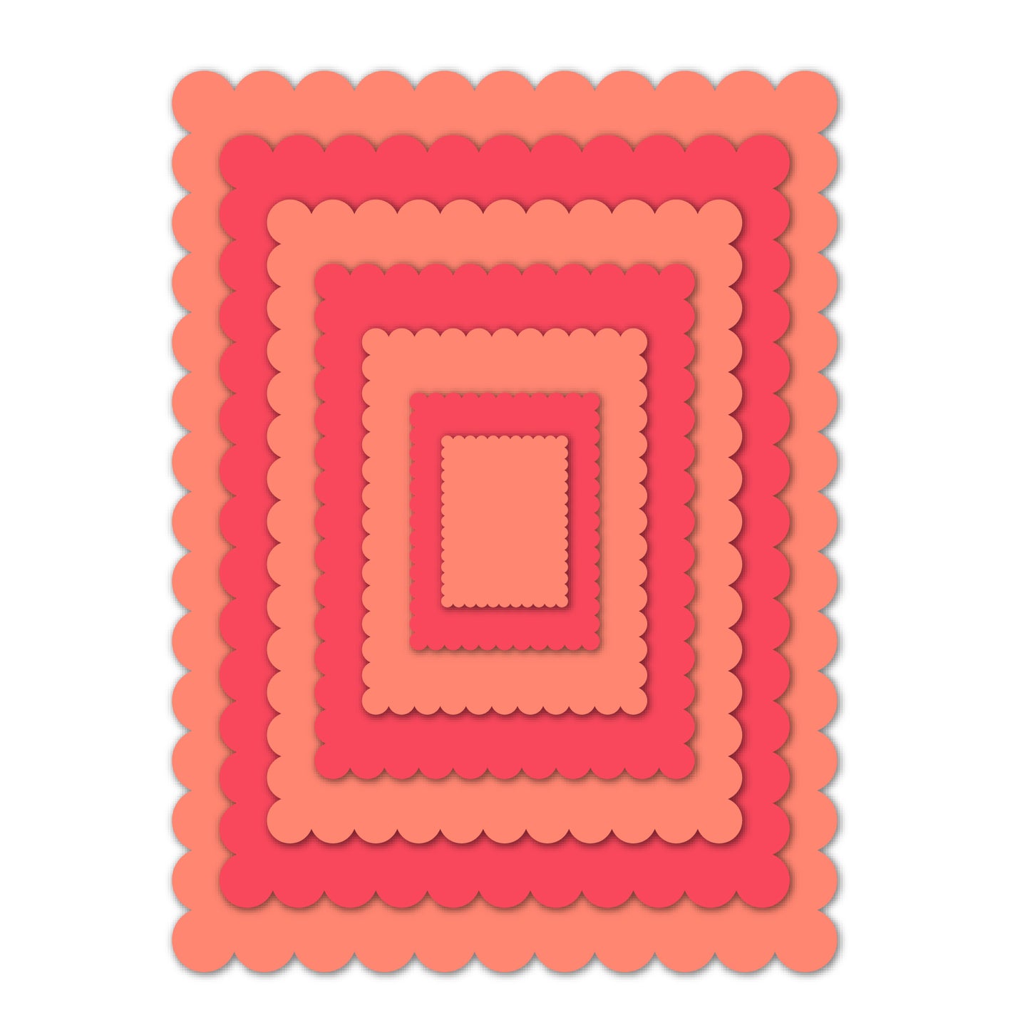 Scalloped Rectangle Nesting Dies NEW