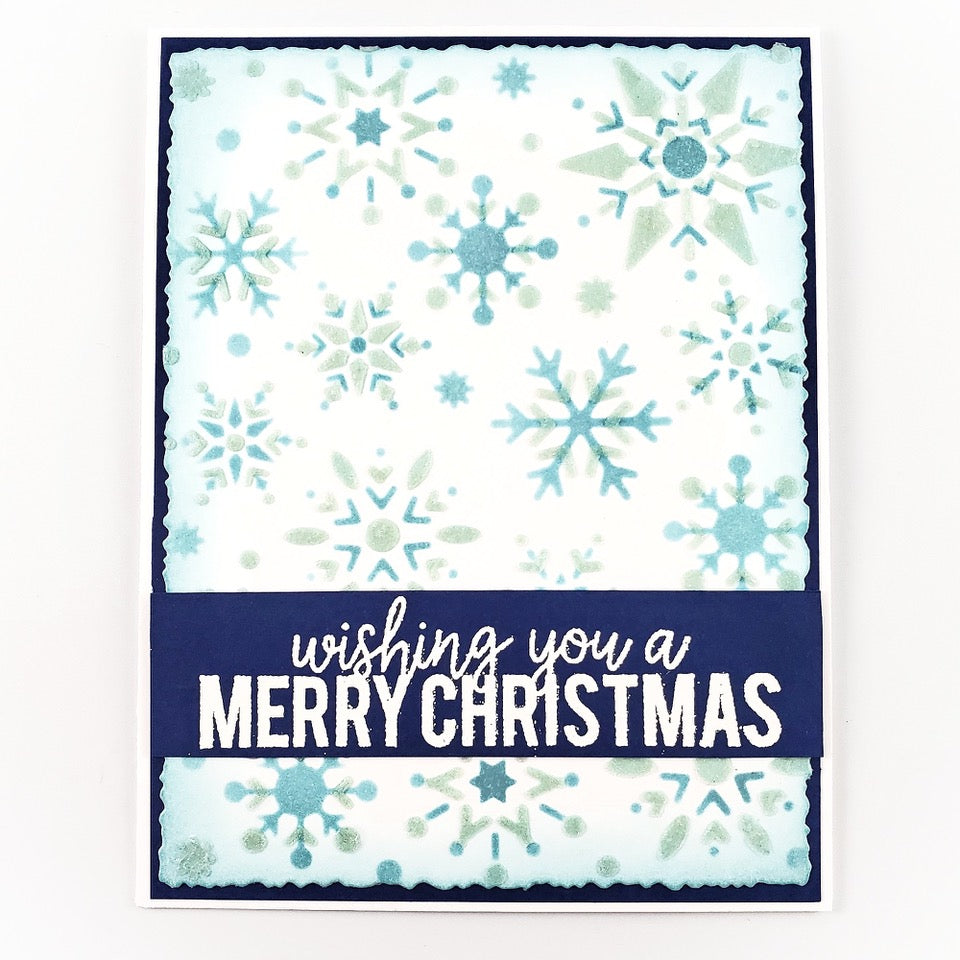 Snowflakes Stencil Kit w/ Ink & Dauber