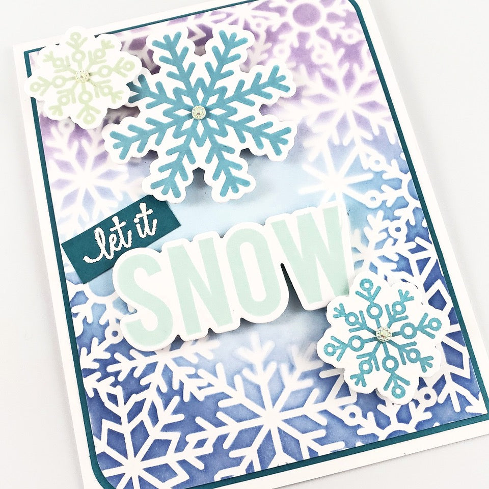 Snowflakes Stencil Kit w/ Ink & Dauber