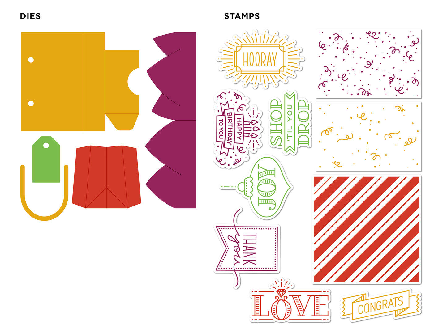 DP Shopping Bag Pop Up Die & Stamp Kit