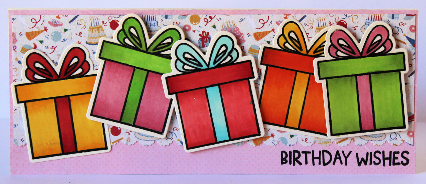 Die Stamp & Wood Veneer Kit - Spring Vibes