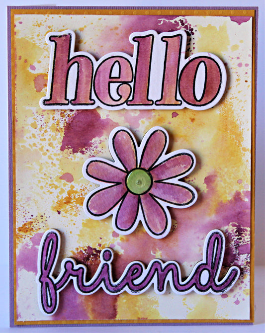 Die Stamp & Wood Veneer Kit - Spring Vibes