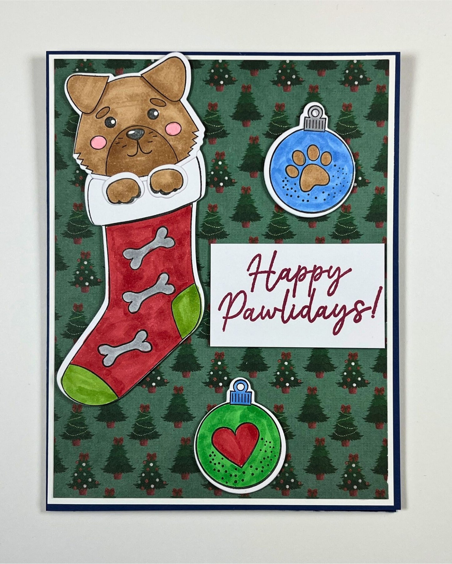 DP Stamp and Die Kit Santa Paws
