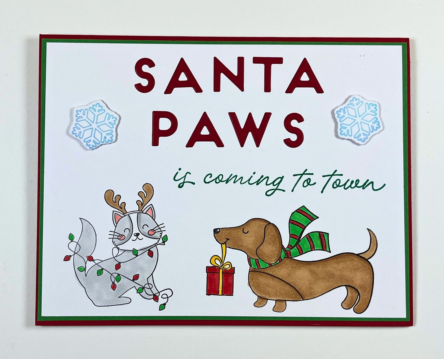 DP Stamp and Die Kit Santa Paws