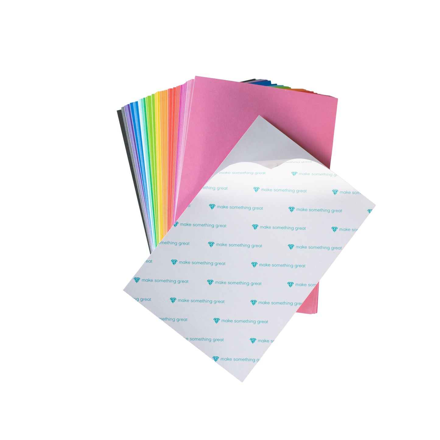 DP ADHESIVE CARDSTOCK A2 72 SHEETS RAINBOW