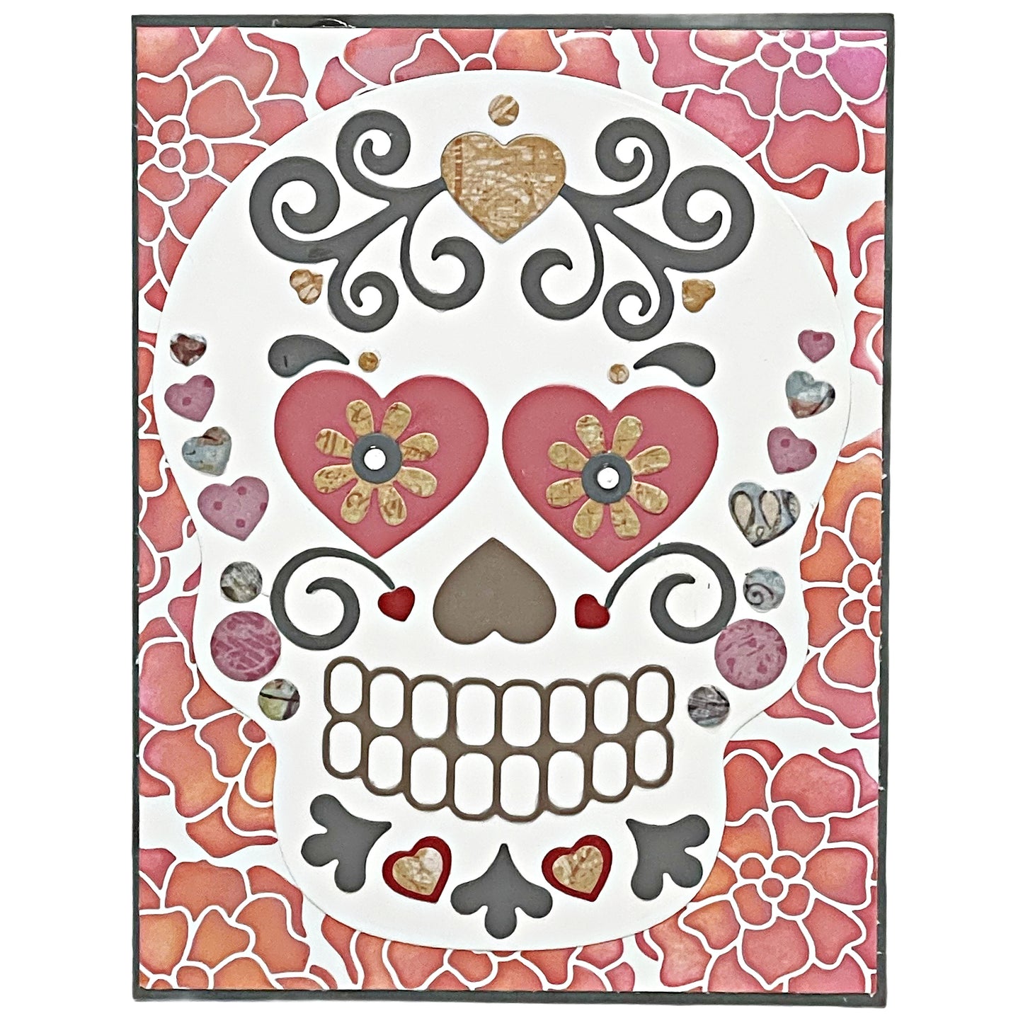 DP Day of the Dead Skull Builder Stamp, Die and Stencil Kit