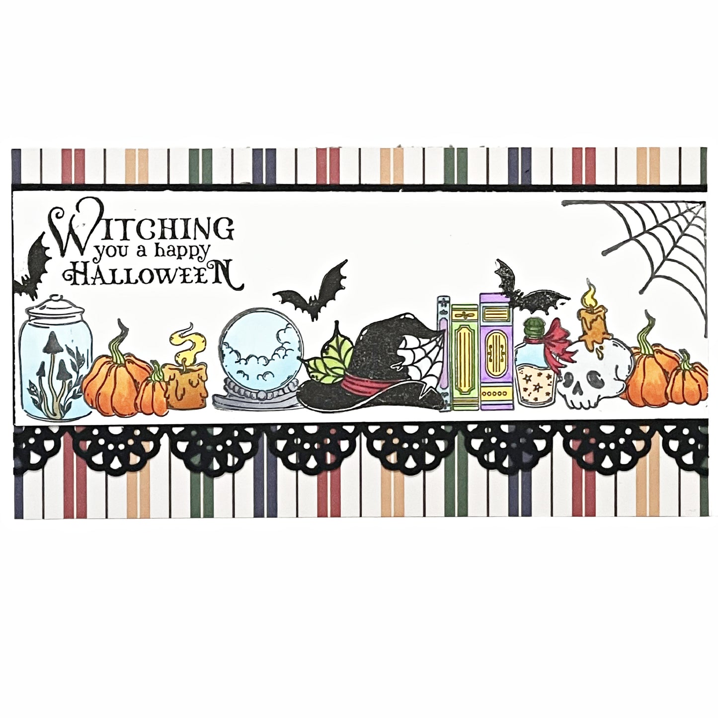 DP Halloween Apothecary Stamp, Die and Stencil Kit