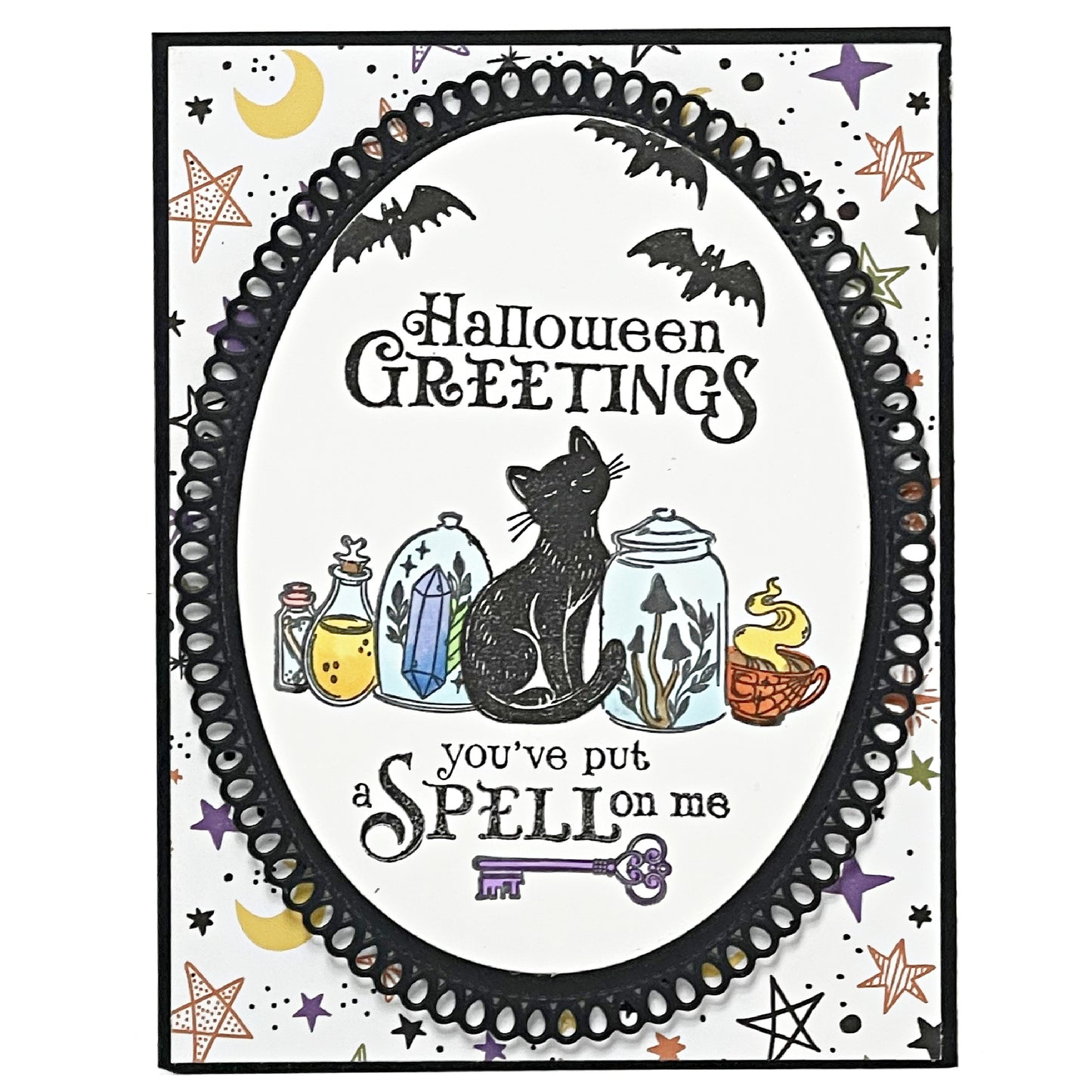 DP Halloween Apothecary Stamp, Die and Stencil Kit