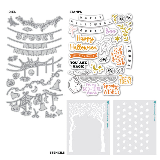 DP Halloween Garlands Stamp, Die and Stencils Kit