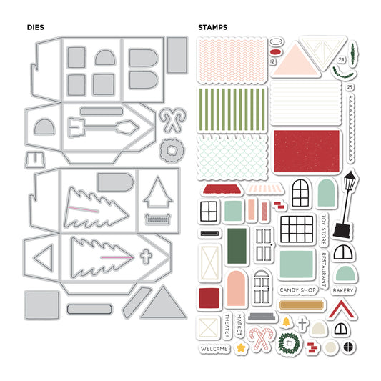 DP STAMP & DIE 3D MINI CHRISTMAS VILLAGE
