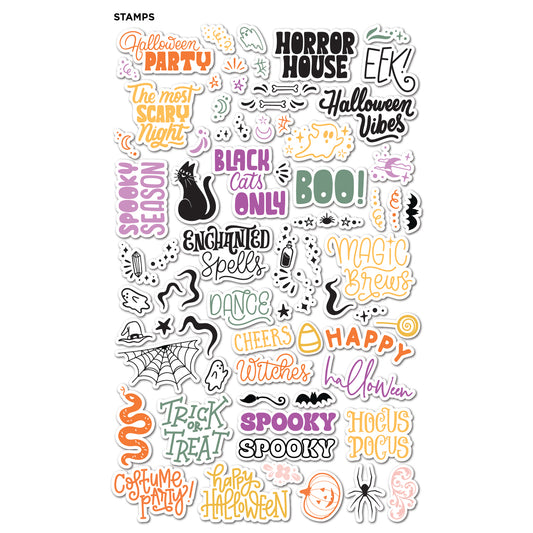DP Large Sentiments Stamp Kit Falloween