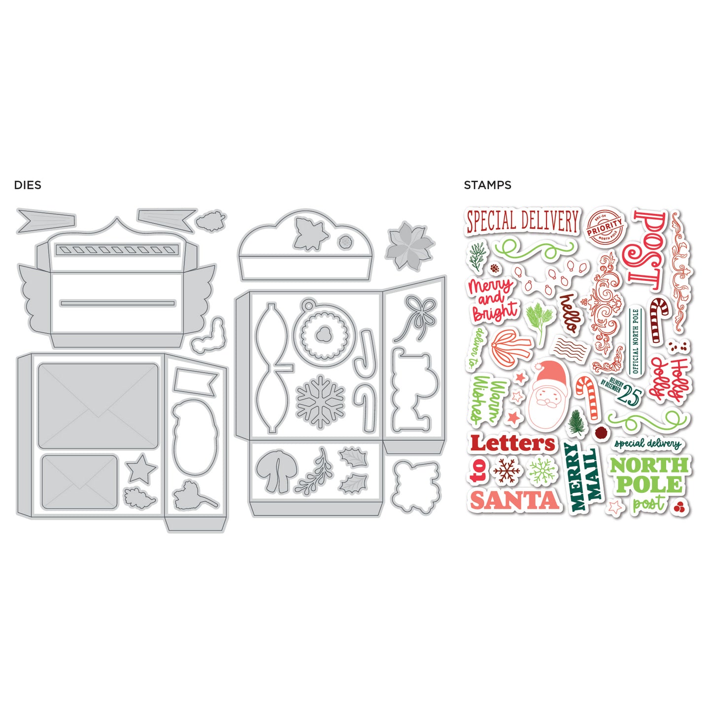 DP Merry Mailbox Stamp and Die Kit