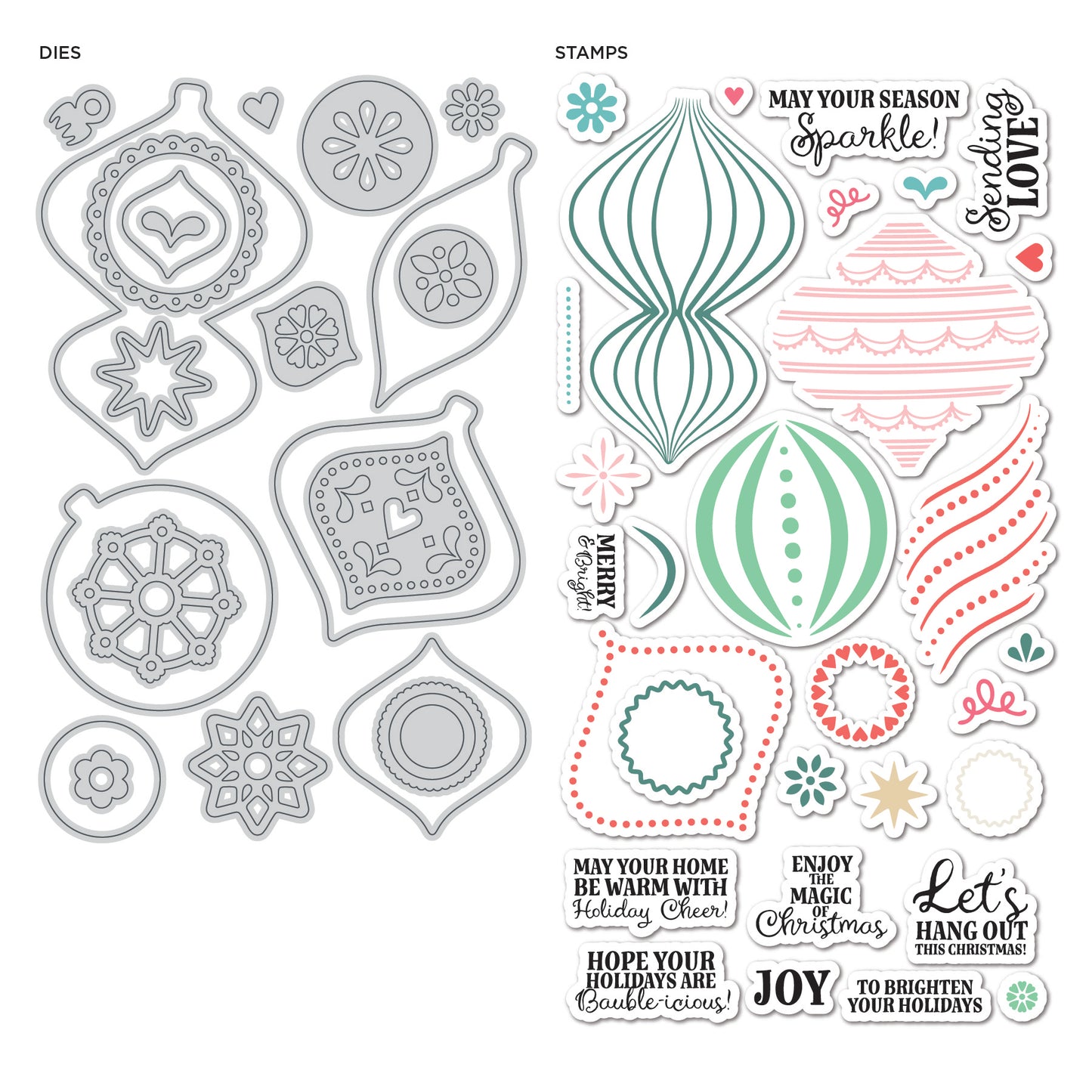DP Vintage Ornaments Stamp and Die Kit