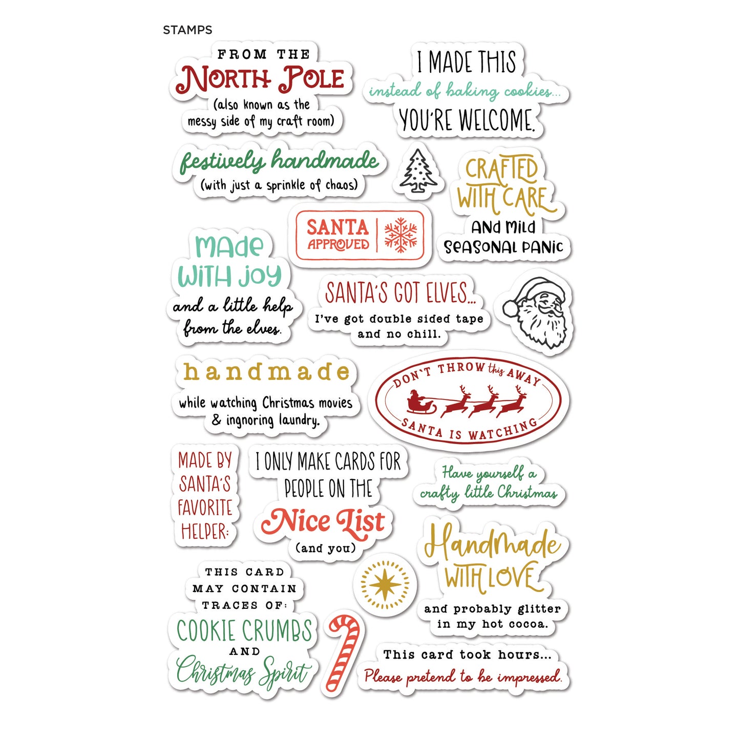 DP Christmas Saying Stamp Kit FREEBIE