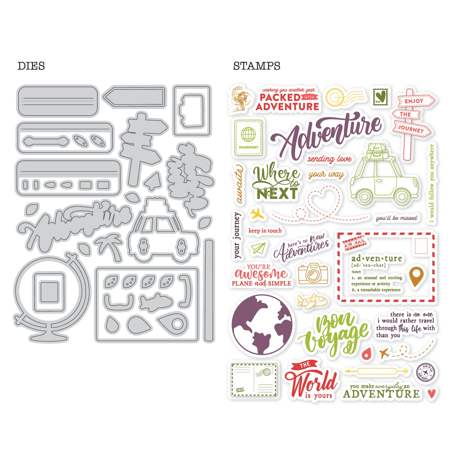 DP Bon Voyage Stamp and Die