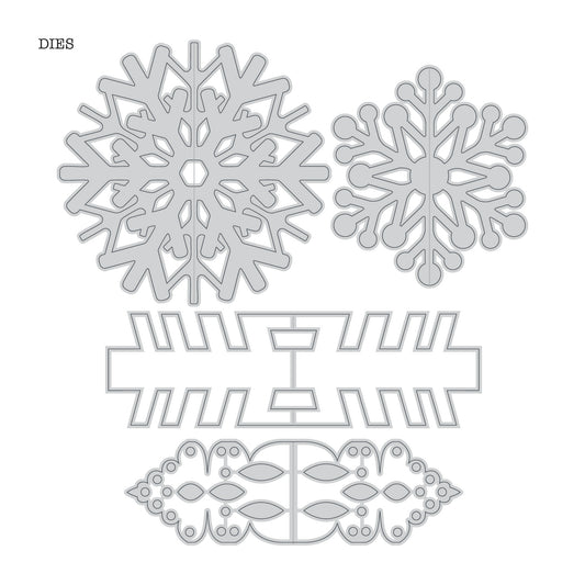 DP DIE KIT 3D SNOWFLAKES - Grand Marquise