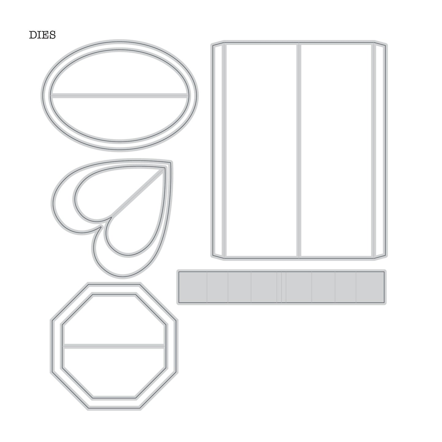 DP Unique Folding Dies Kit - Grand Marquise