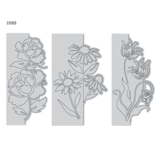DP Florals Edge Die Set