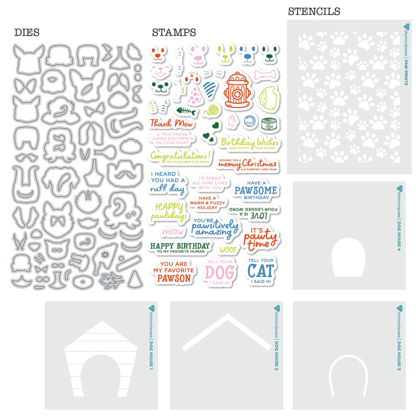 DP Pet Stamp w/Different Breeds