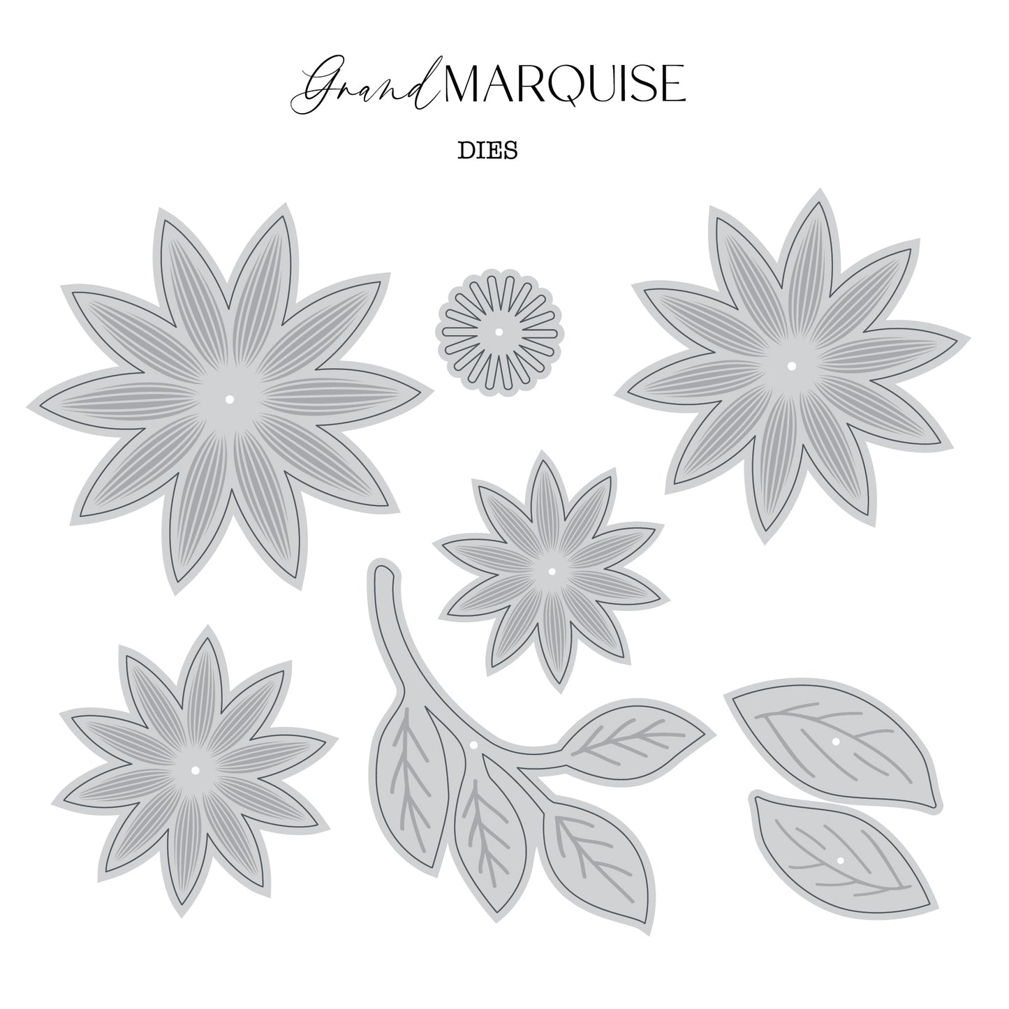 DP DIE KIT 3D FLOWERS Aster-GRAND MARQUISE