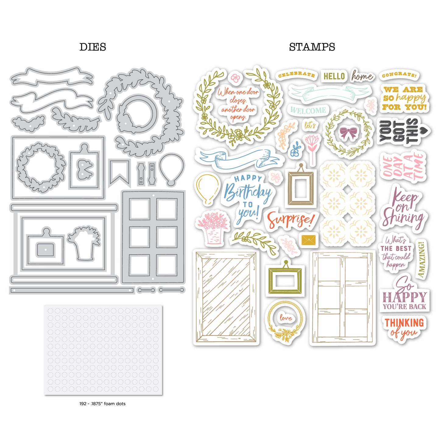 DP Sliding Door Interactive Stamp and Die Kit