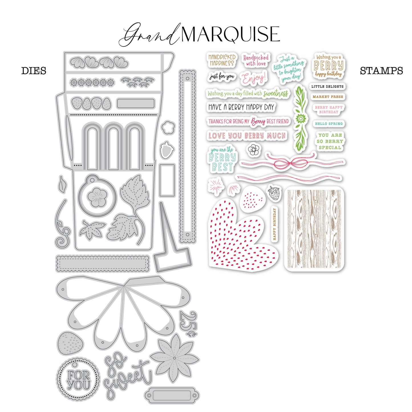 DP Berry Box Stamp & Die Kit-GRAND MARQUISE