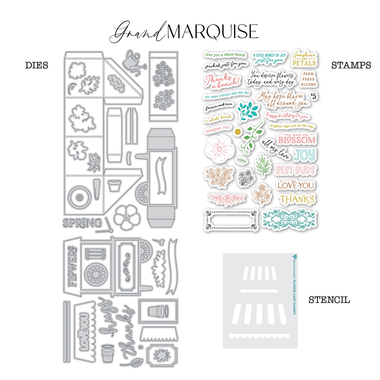 DP Lil Cart Stamp & Die Kit-GRAND MARQUISE