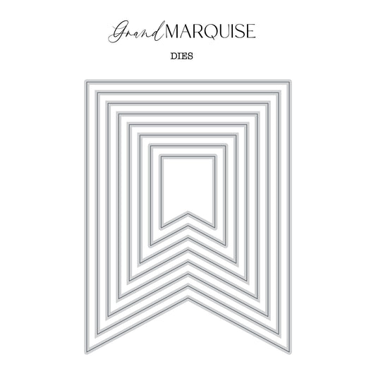 DP Nesting Dies Two Point Flag-GRAND MARQUISE
