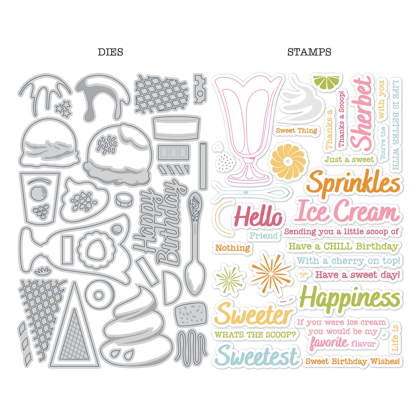 DP OG Ice Creams Stamp & Die