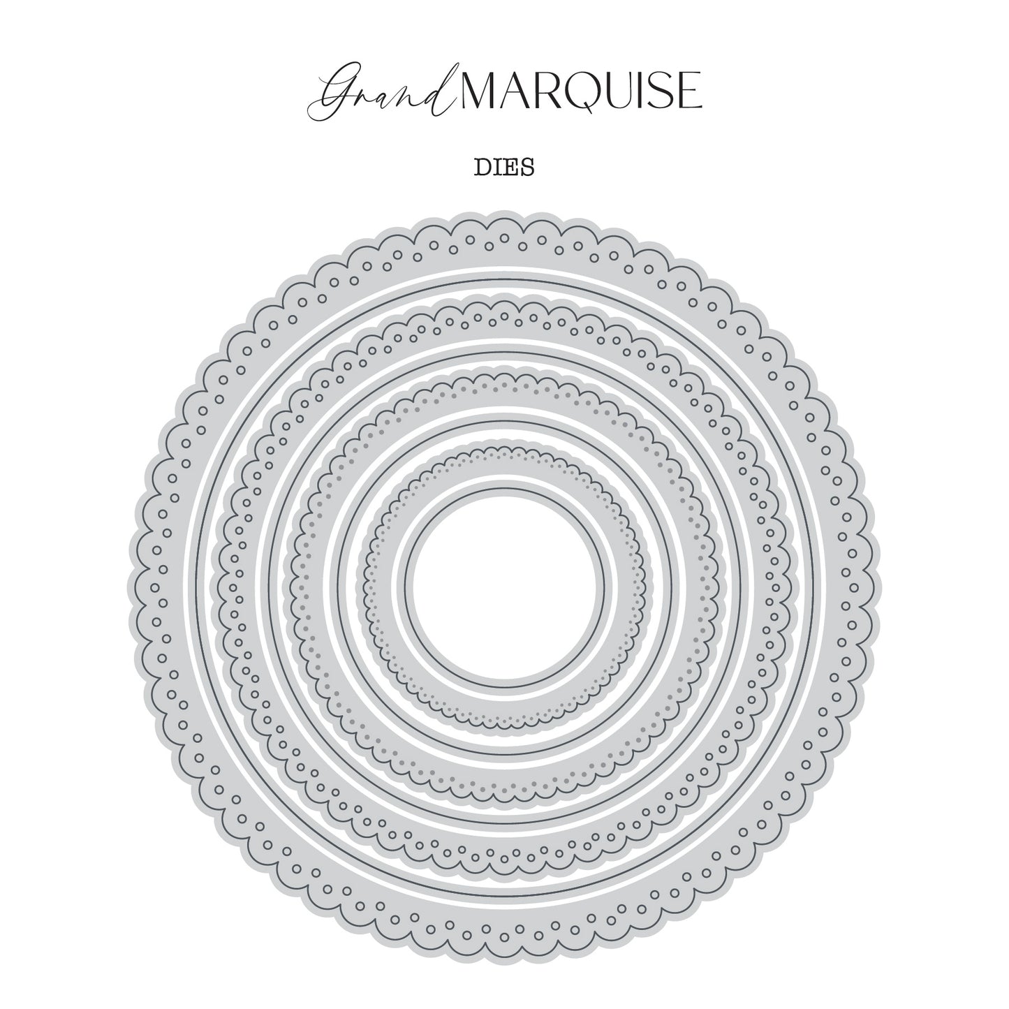 DP GM Fancy Nesting Dies Circle - Doilies