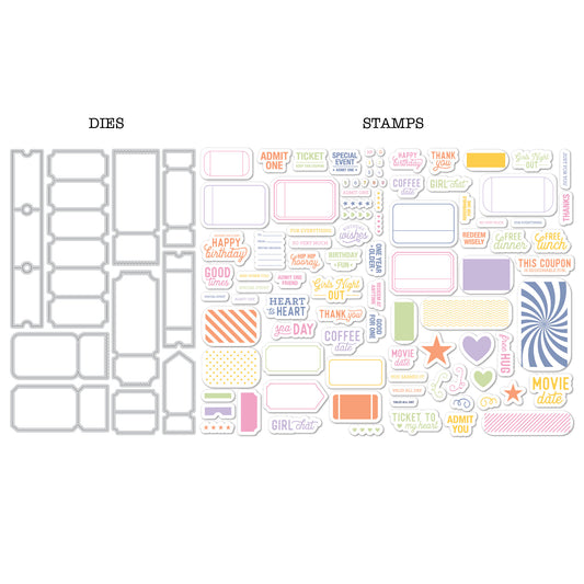 DP BM STAMP & DIE TICKETS KIT