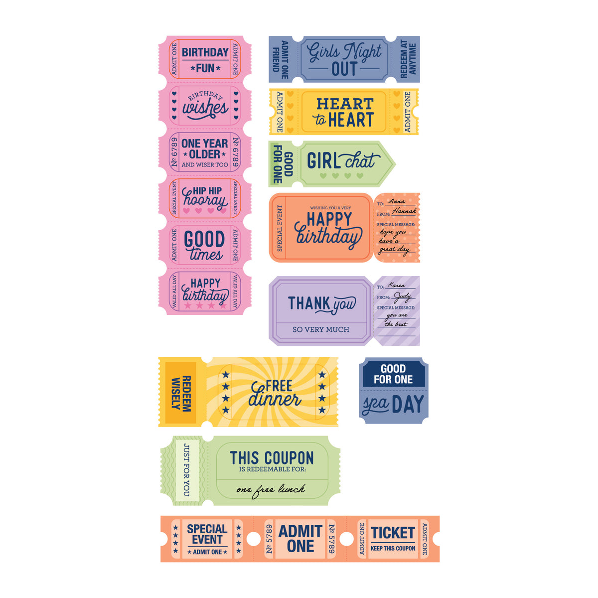 DP BM STAMP & DIE TICKETS KIT