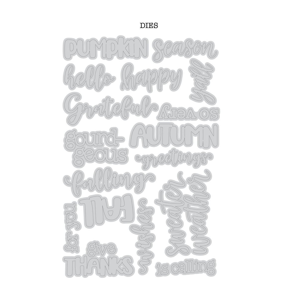 DP BM DIES FALL WORDS