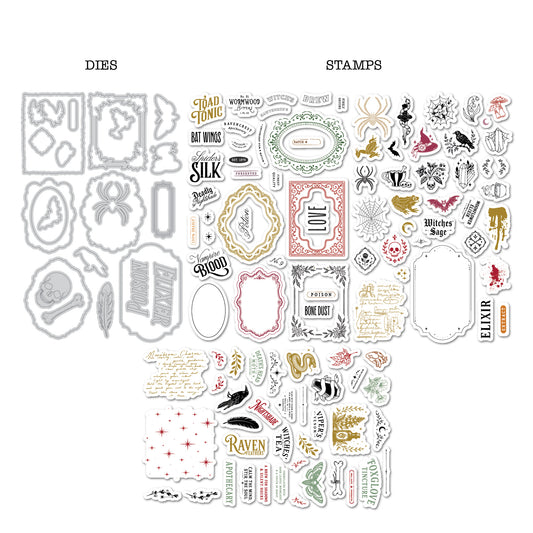DP M STAMP & DIE APOTHECARY LABELS KIT