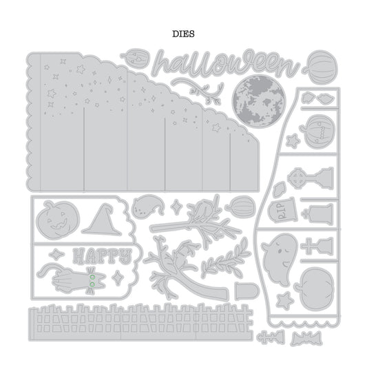 DP GM DIE HALLOWEEN GRAVEYARD POP UP KIT