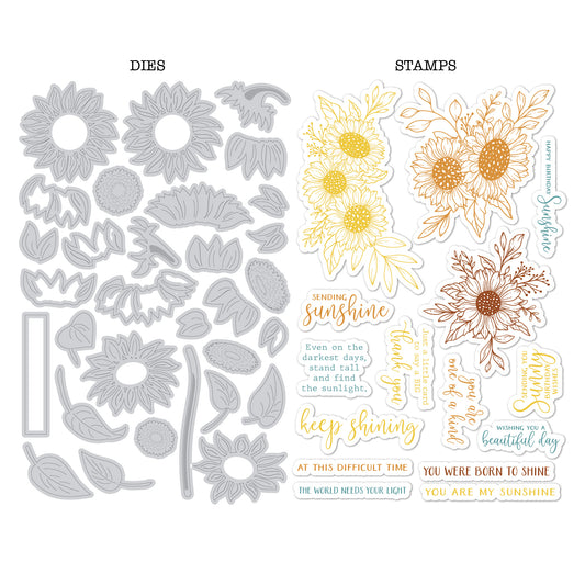 DP M STAMP & DIES FALL SUNFLOWER KIT