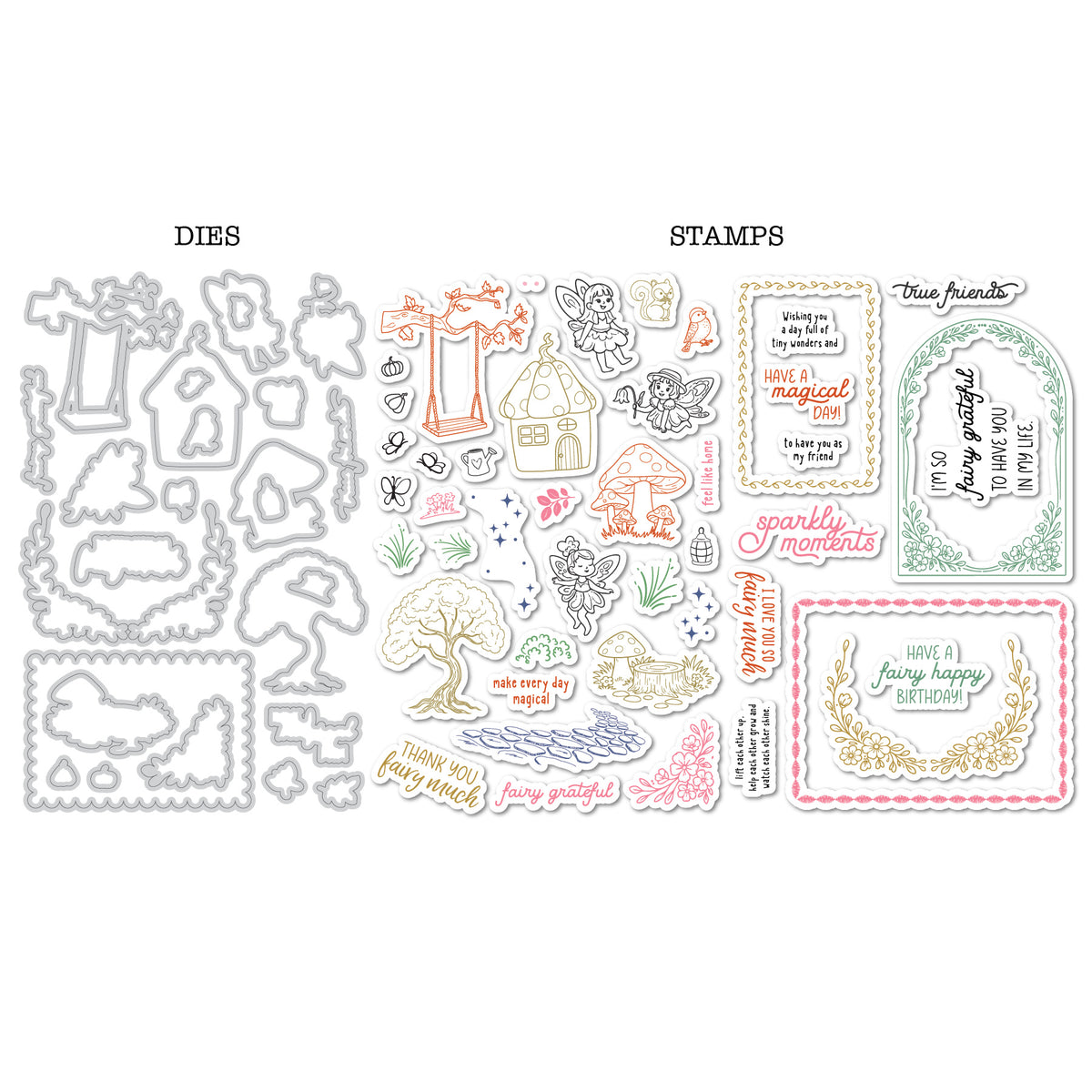 DP BM FAIRY GARDEN STAMP & DIE KIT