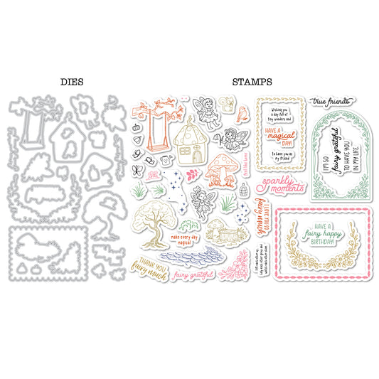 DP BM FAIRY GARDEN STAMP & DIE KIT